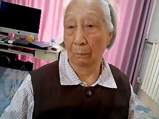 Elderly Chinese Grandma Gets Poked